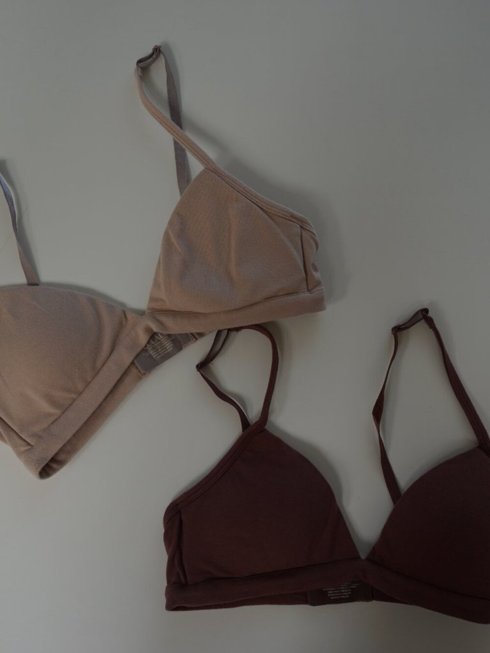 Lulalu Biege 36AAA & Brown 36AA Wireless Cotton Bras